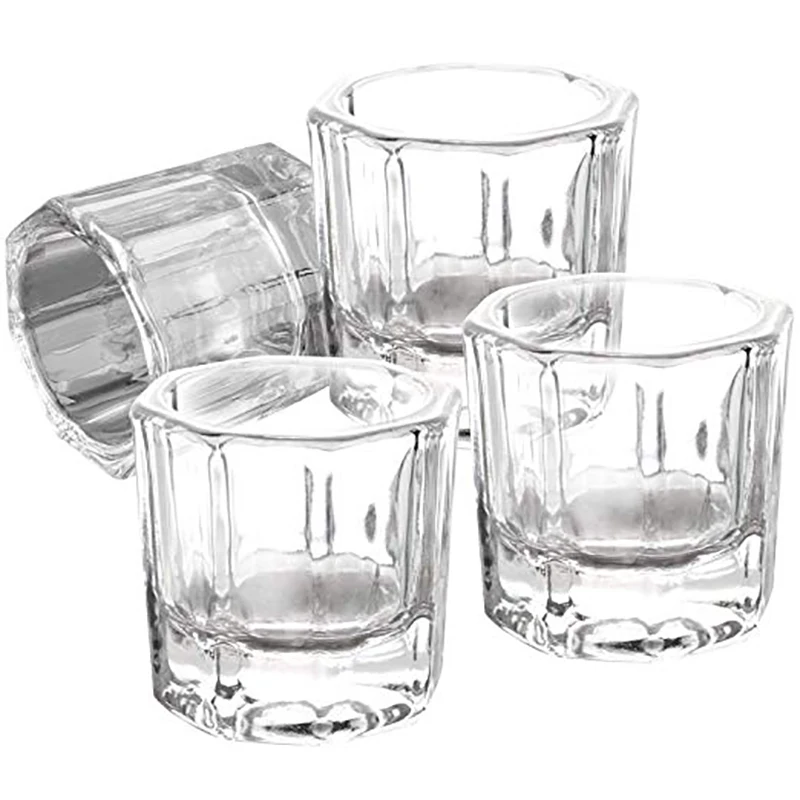 Акриловая чашка для ногтей прозрачная Хрустальная чаша акриловый порошок