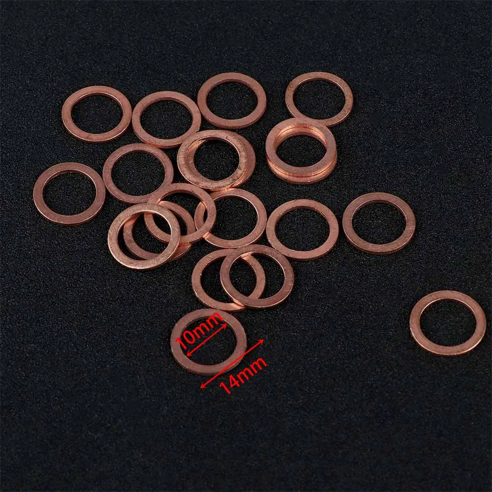 20 шт. медная шайба плоское кольцо прокладка пробка для отстойника сальник