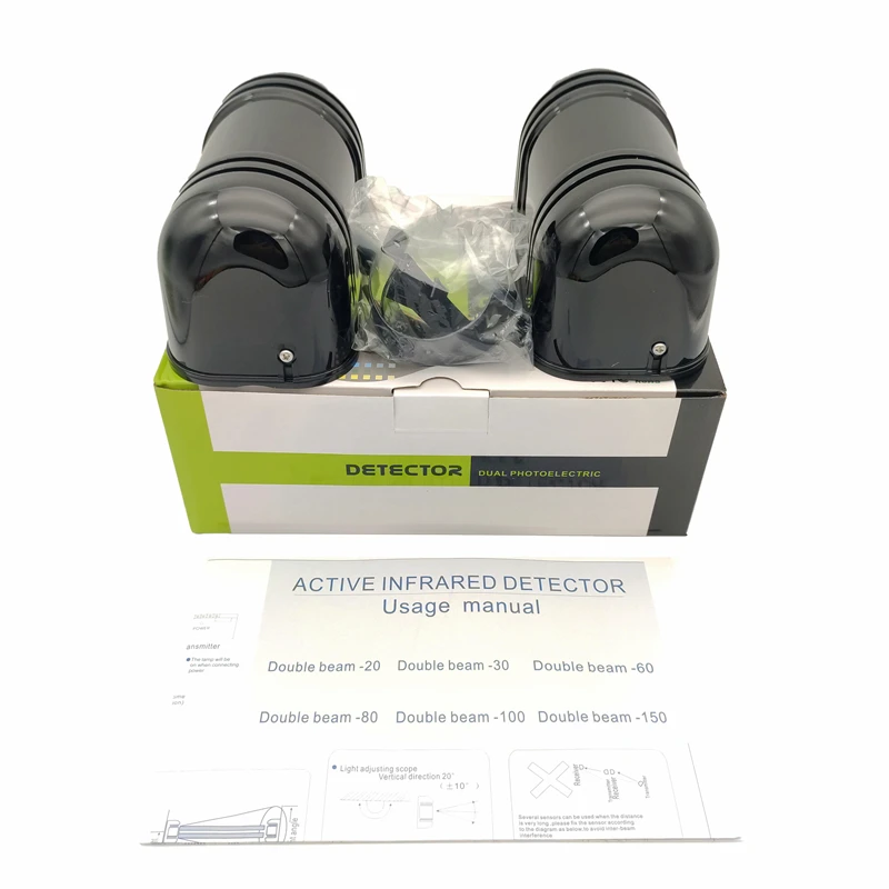 

20m~150m External Positioning Alarm Detector Infrared Beam Sensor for Gate Door Barrier Window Protection Against Hacking System