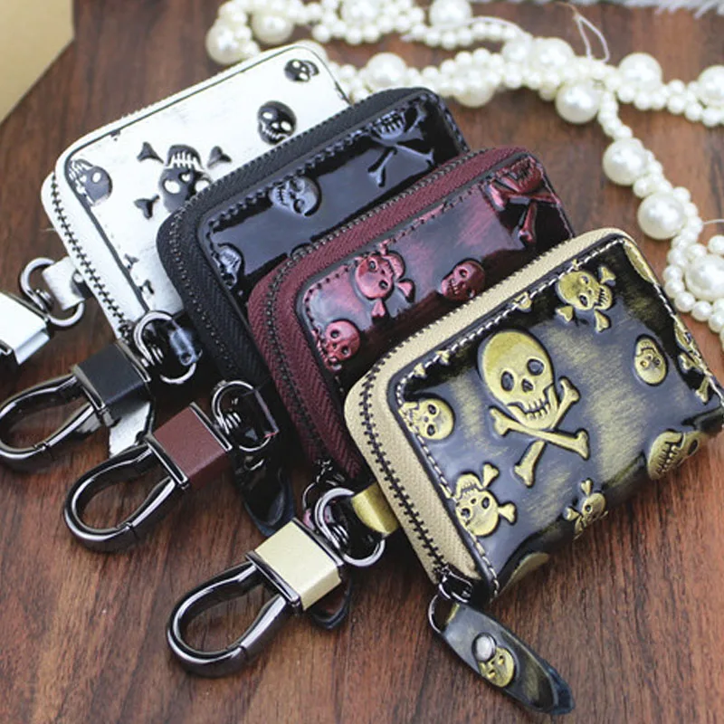 Хэллоуин Автомобильный ключ сумка органайзер для ключей Набор Череп мужчины и