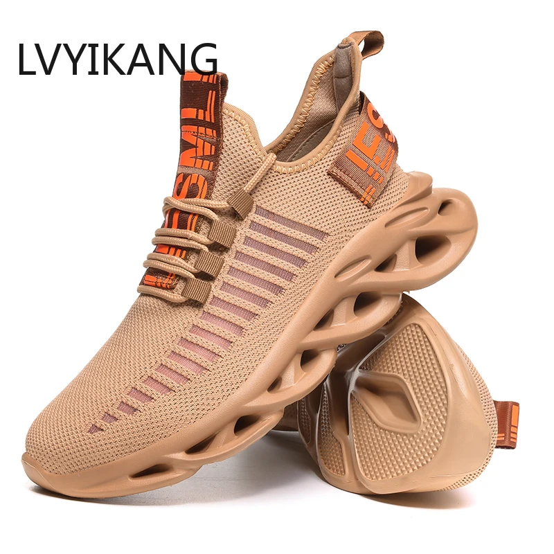 

Men Lightweight Blade Shoes Shockproof Lack Up Breathable Male Sneakers Height Increase Tenis Masculino Shoes Man Basket Homme
