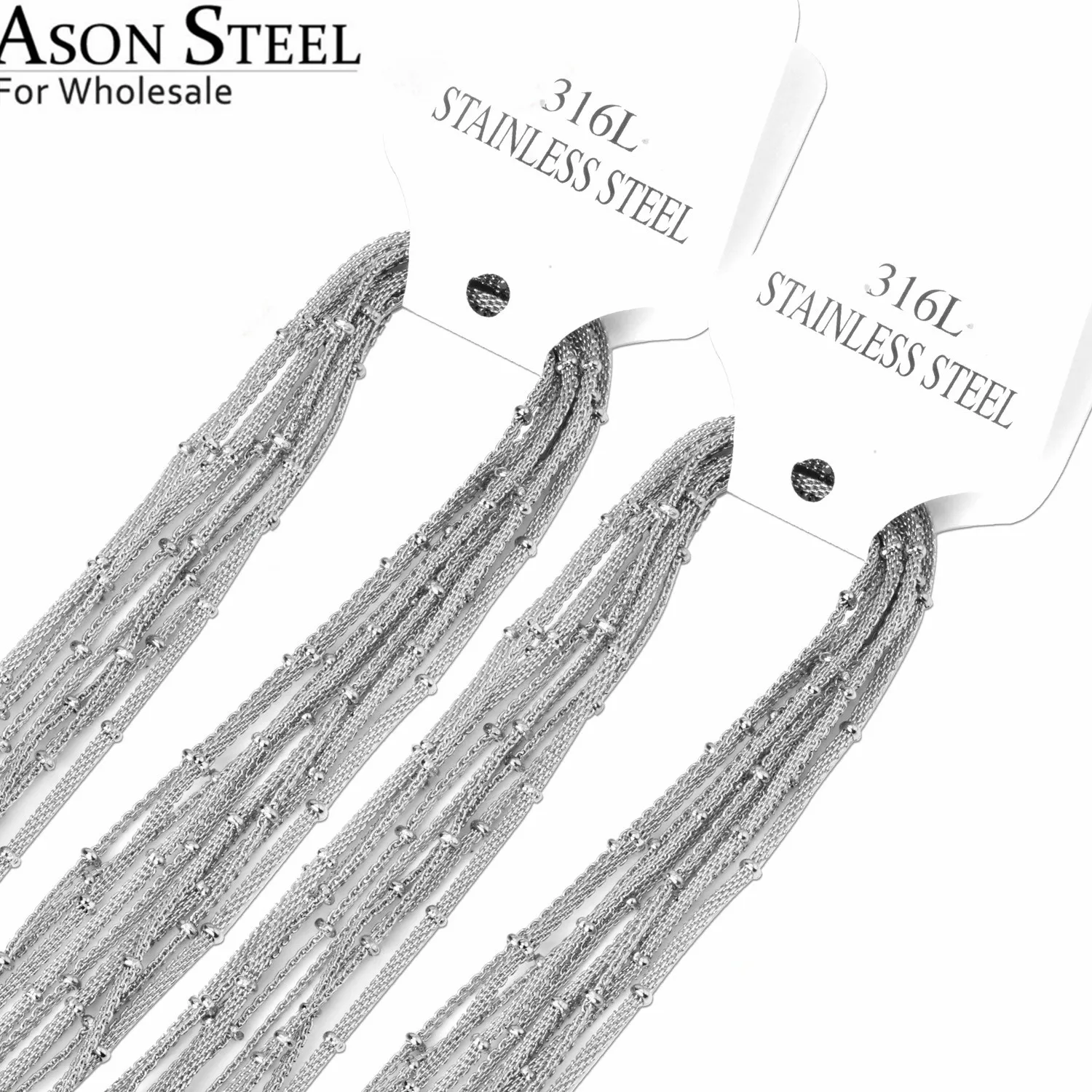 Ожерелье ASONSTEEL в стиле панк с золотыми круглыми бусинами 10 шт./лот ожерелье из