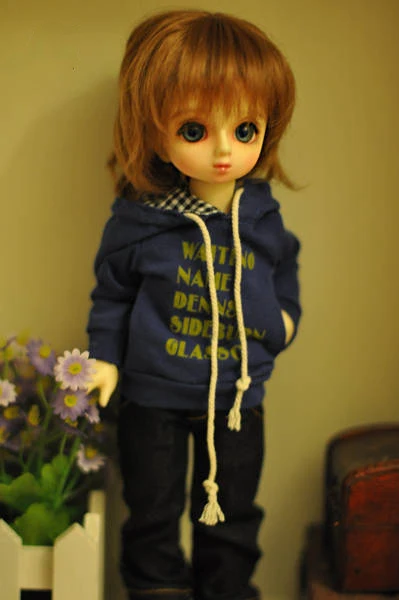 Шарнирная одежда в масштабе 1/6 свитшот с принтом алфавита свитер капюшоном для