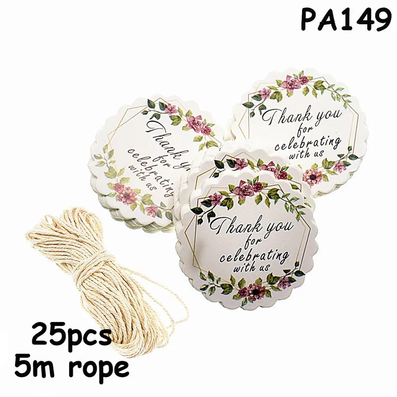 Бирки для подарков на свадьбу сделай сам 25 шт.|Сувениры вечеринок| |