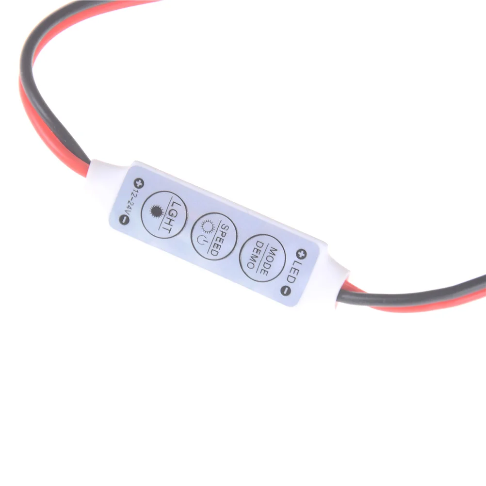 

Лидер продаж, практичный мини-контроллер яркости для светодиодных лент 3528, 5050, 12-24 В, 3 клавиши