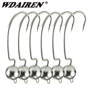 5 шт.лот, рыболовные крючки с открытой свинцовой головкой, 3.5g, 5g, 7 г, 10 г