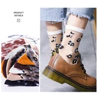 Новинка 2020, женские хлопковые леопардовые прозрачные носки, сетчатые прозрачные носки для женщин, 1 пара сетчатых кружевных чулок