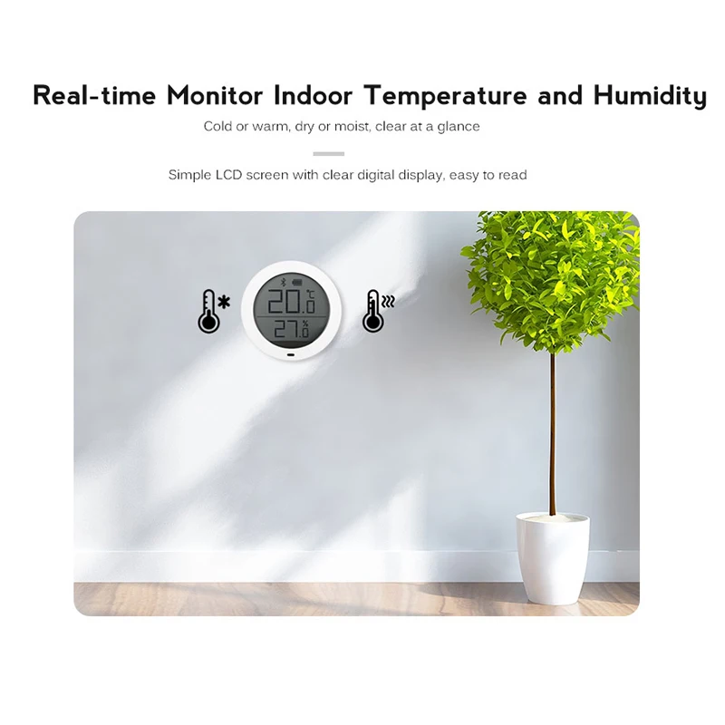 

Multifunction LCD Large Screen Thermometer High Sensitive for Baby Room Indoor H88F