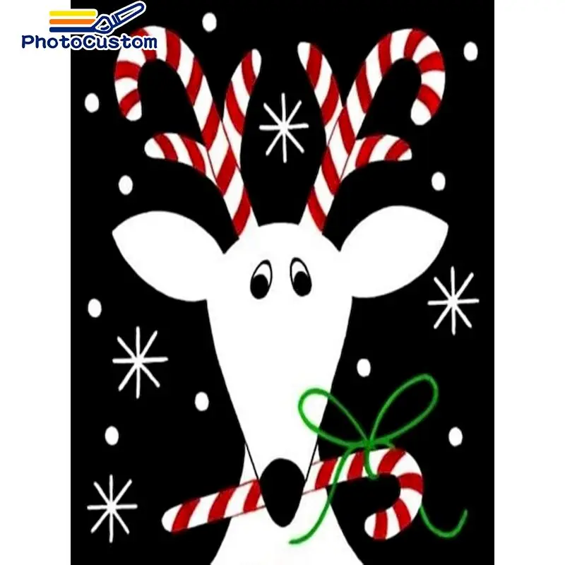 

PhotoCustom DIY 5D Diamond Painting Kit Swimming Full Square Diamond Embroidery Cross Stitch Landscape Clearance Home Decor Wall