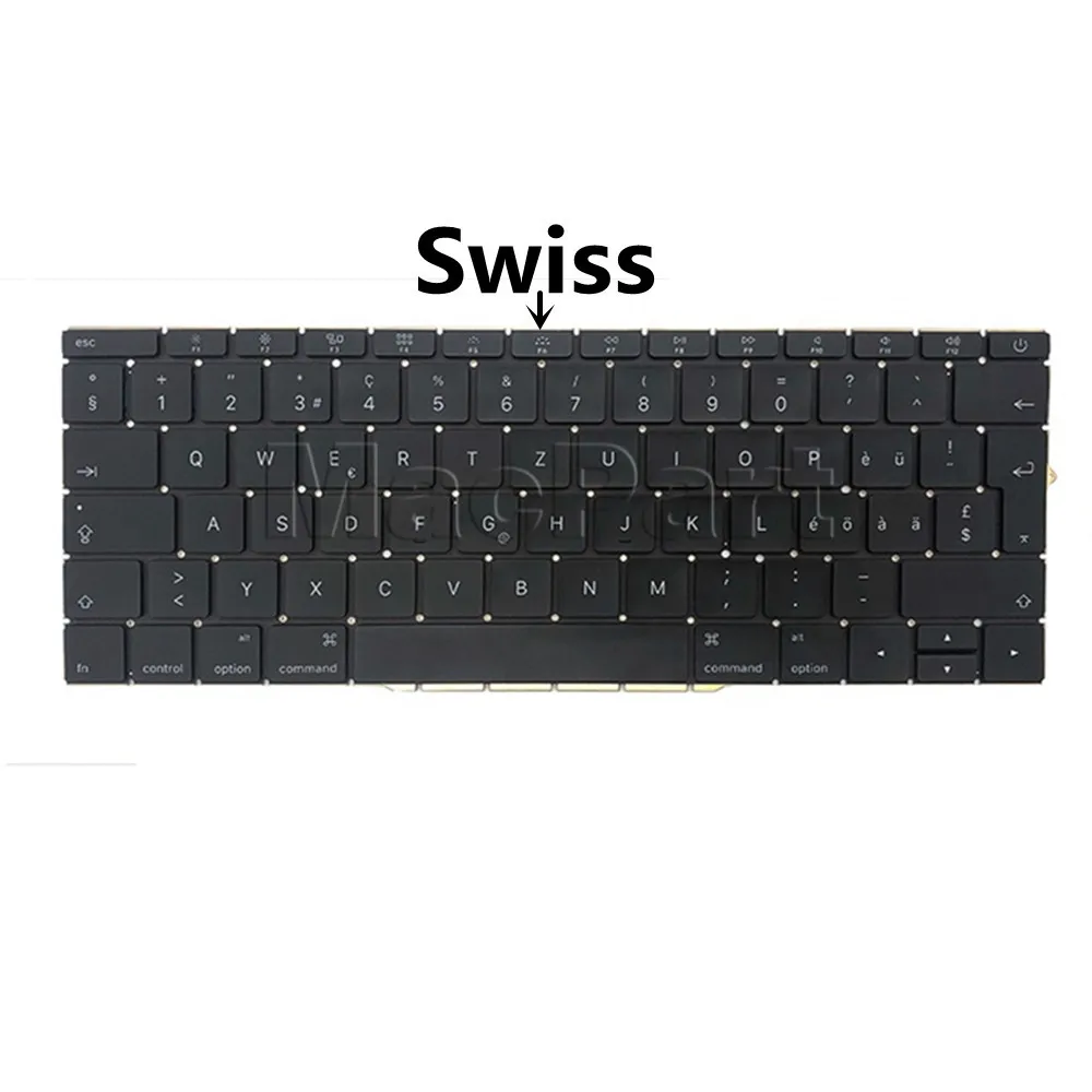 Оригинальная клавиатура для Macbook Pro A1708 американская английская французская