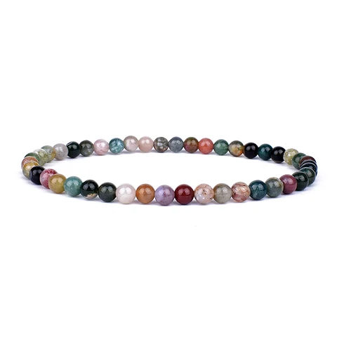 4 mm 6 mm Mini Energy Charm Bracelet Perles de pierre naturelles Naturel Bijoux Bracelet de guéris