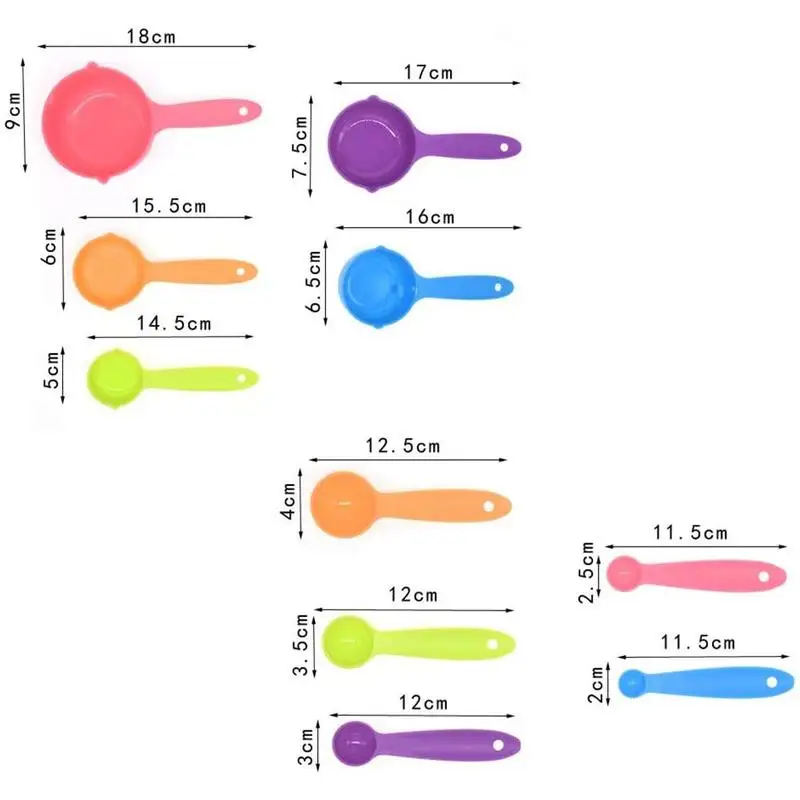 

5-piece Combination Measuring Spoon Baking Tool With Spoon Spoon Measuring Powder Set Scale Seasoning Milk Spoon W3P1