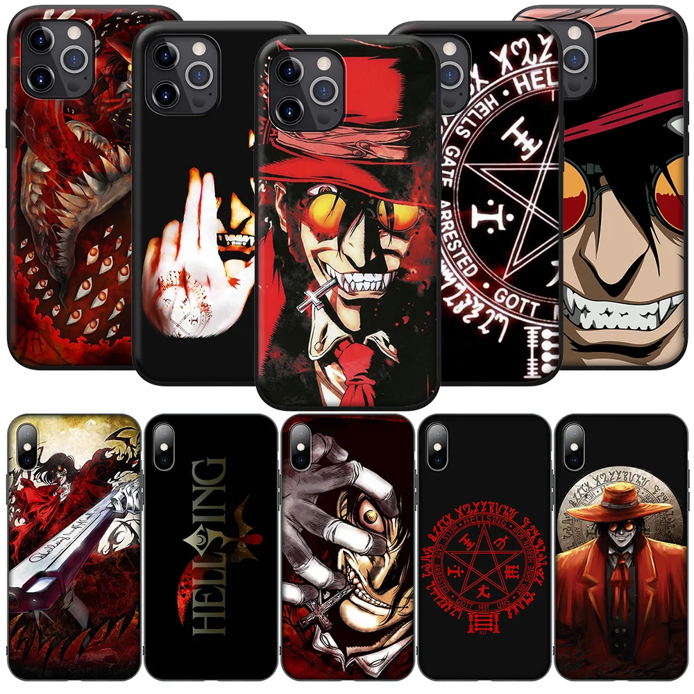 GX18 Alucard Hellsing силиконовый мягкий чехол для iPhone 13 12 Mini 11 Pro XS Max XR X 8 7 6 6S Plus 5 5S SE 2020 -