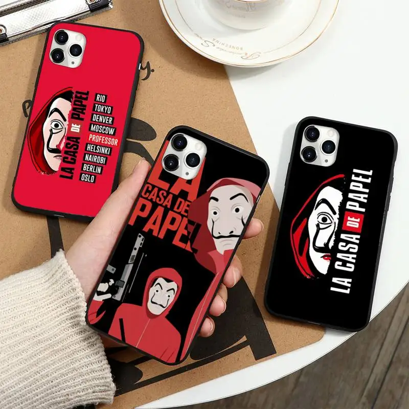 

TV Heist House Paper La Casa de papel Phone Case For iphone 12 11 13 7 8 6 s plus x xs xr pro max mini
