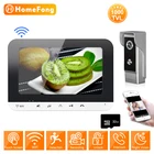 Видеодомофон HomeFong, 7 дюймов, Wi-Fi, дверной звонок, камера, беспроводная запись, моментальный снимок, Удаленная разблокировка, система безопасности