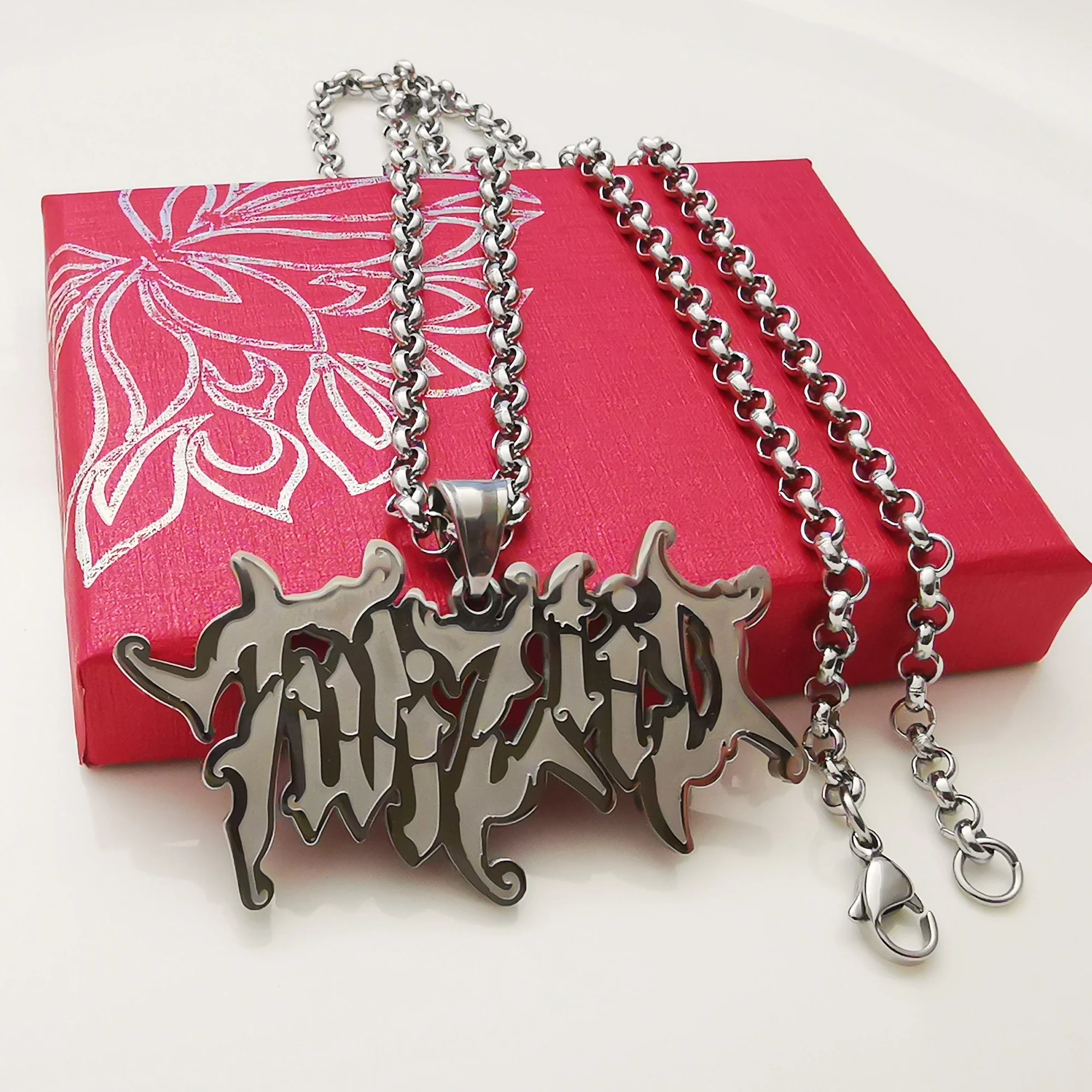 Мужские серебряные подвески Twiztid ICP из нержавеющей стали ожерелье с подвеской 4 мм