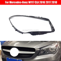 car headlight lens for mercedes benz w117 cla 2016 2017 2018 headlamp cover replacement auto shell