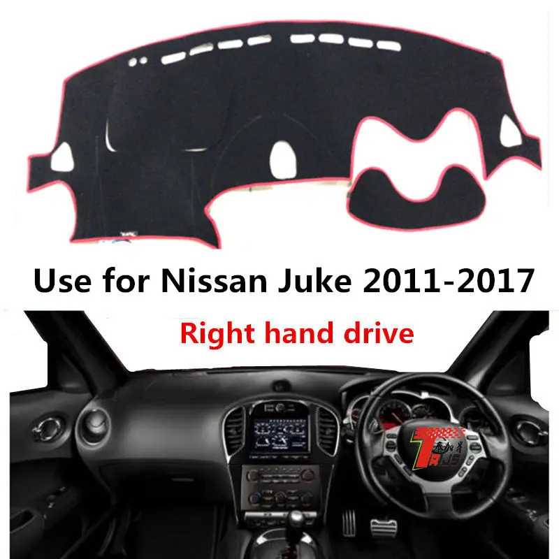 Крышка приборной панели автомобиля Taijs для Nissan Juke 2011 2017 креативная панель из