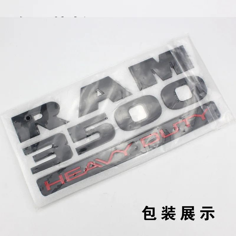 

1 PCS 3D RAM 1500 2500 3500 Heavy Duty Door Car Emblem Badge Logo Nameplate Car Stickers and Decals For DODGE Car Accessories
