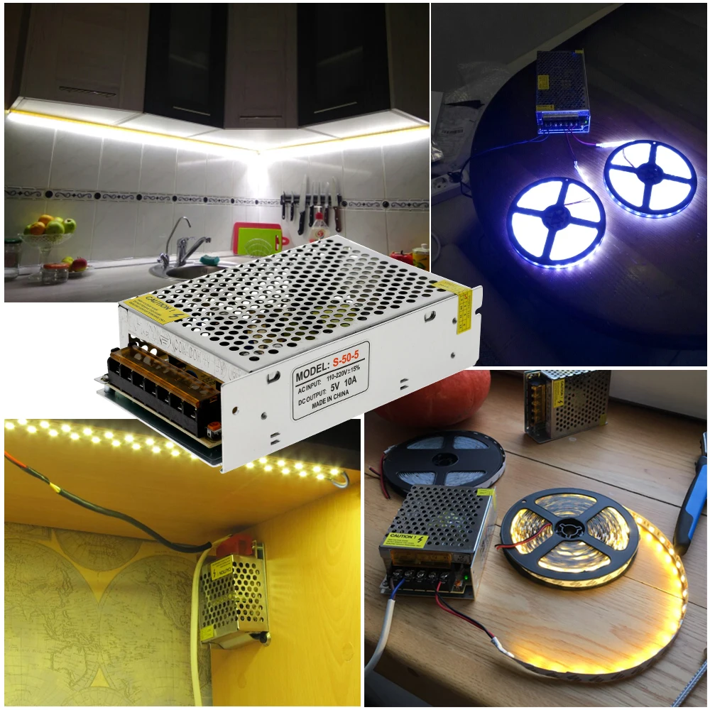 

Lighting Transformers DC5V Power Supply 2A 3A 5A 10A 20A 40A 60A 70A High Quality LED Driver.