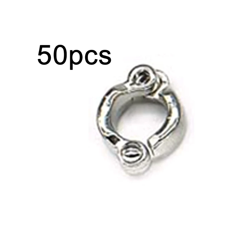

094A 50 Pcs Alloy Dove Bands Bird Foot Ring Species Identify Training Rings Pet Bird Label Sign for Pigeon Dove Chicks Small Pet