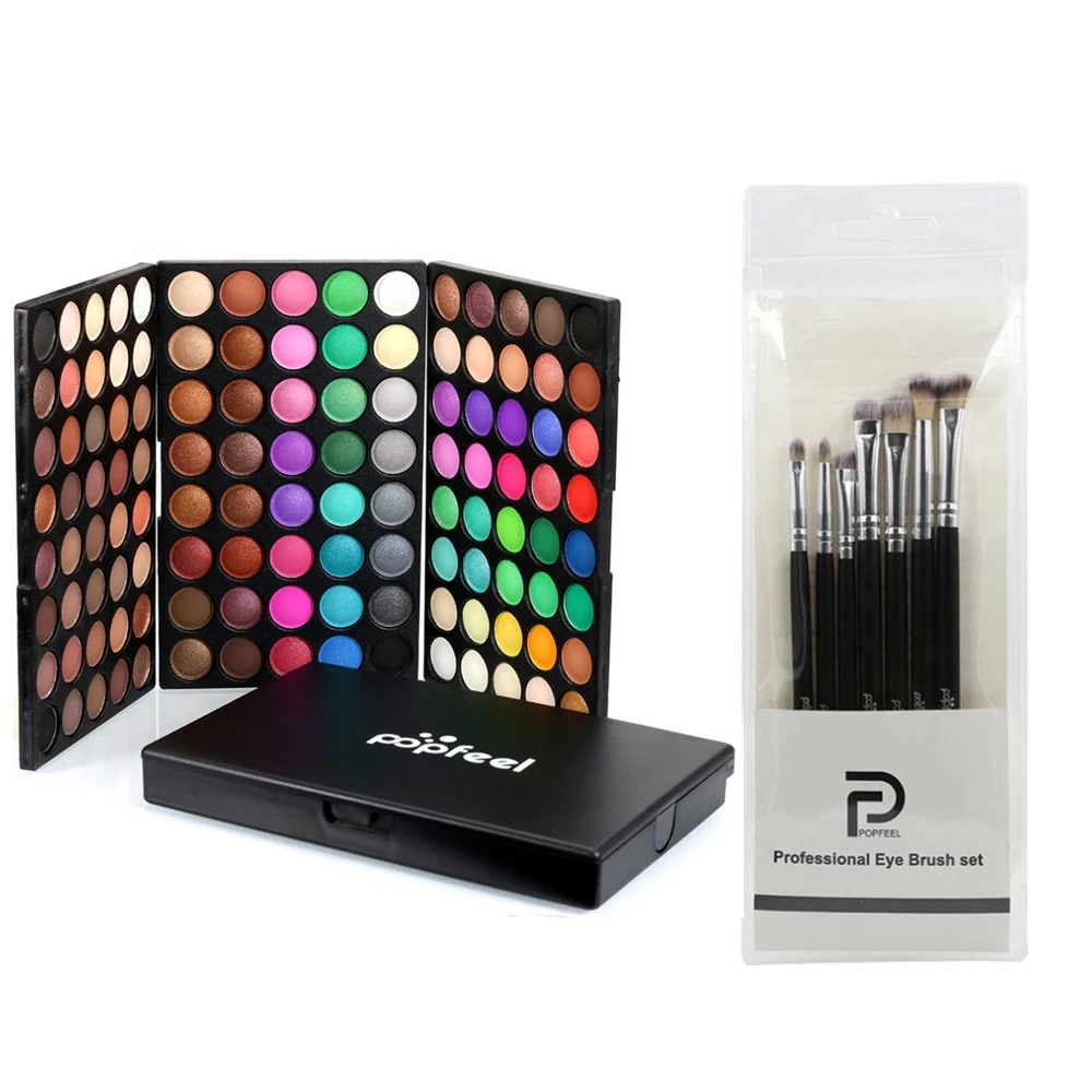 120 цветов s/Набор Профессиональный макияж тени для век Палитра смешанных