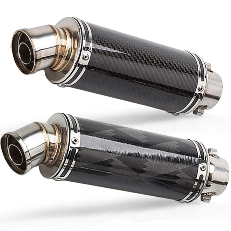 Мото rcycle глушитель выхлопной трубы escape akrapovic moto с дБ убийца углеродного волокна