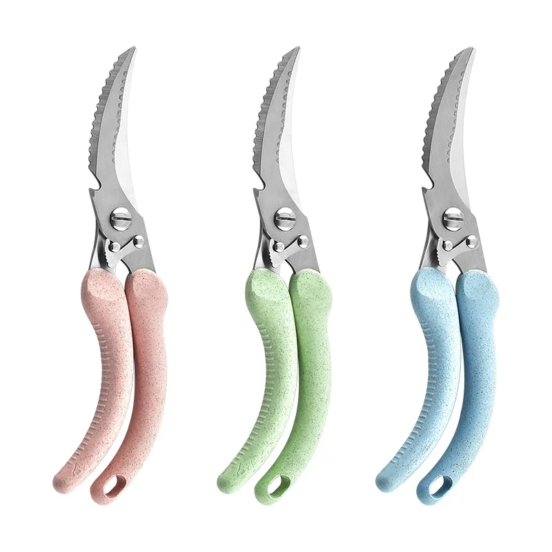 

Stainless Steel Sharp Chicken Bone Scissors Scissors Bone Removal Fishbone Scissors Kitchen Scissors Household Food Scissors