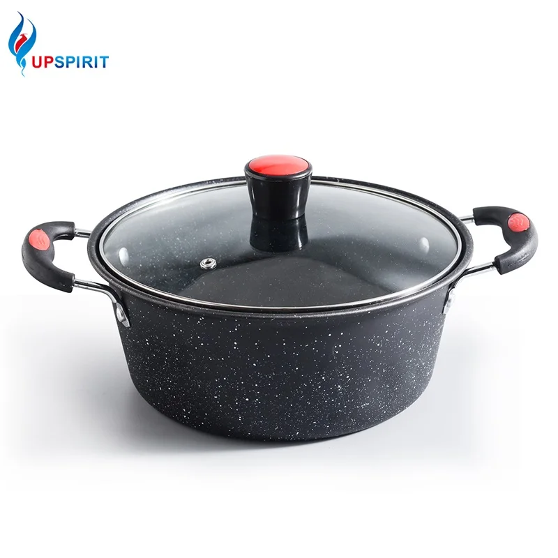 

UPSPTIRIT Iron Soup Pot Non Stick Cooking Pot Milk Pot Saucepan Soup Pot For Gas Induction Cookers Kitchen Cookware