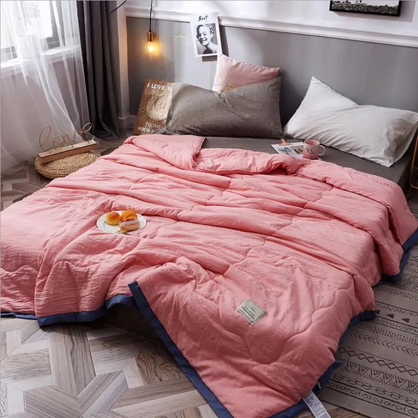 Одеяло для двуспальной кровати летнее покрывало одеяло 200*230 тонкое воздушное