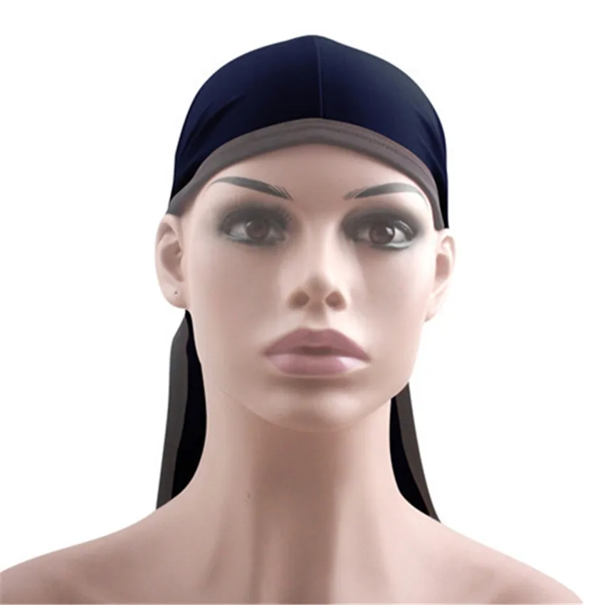 Новые модные мужские и женские атласные парики для волос Бандана тюрбан