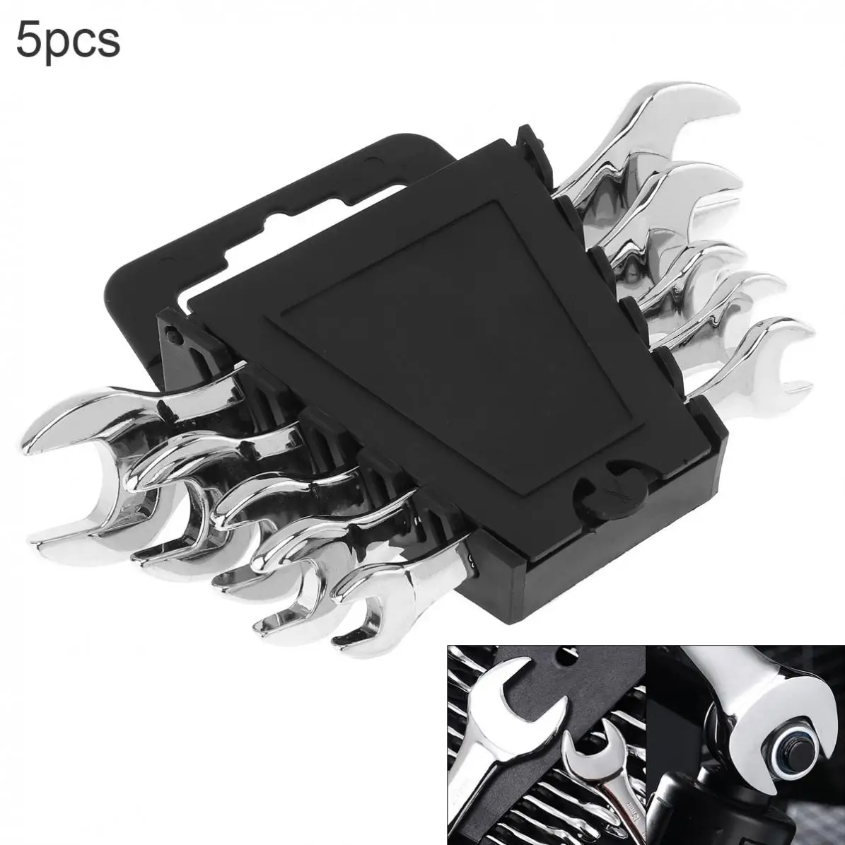 Набор регулируемых реверсивных комбинированных ключей 5 шт./компл. 8 мм 19 торцевых