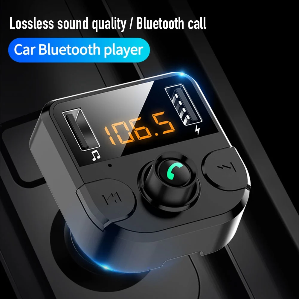 KISSCASE, Автомобильный mp3 плеер, громкая связь, беспроводной Bluetooth комплект, fm-передатчик, ЖК-дисплей, автомобильное USB зарядное устройство, FM модулятор, автомобильные аксессуары