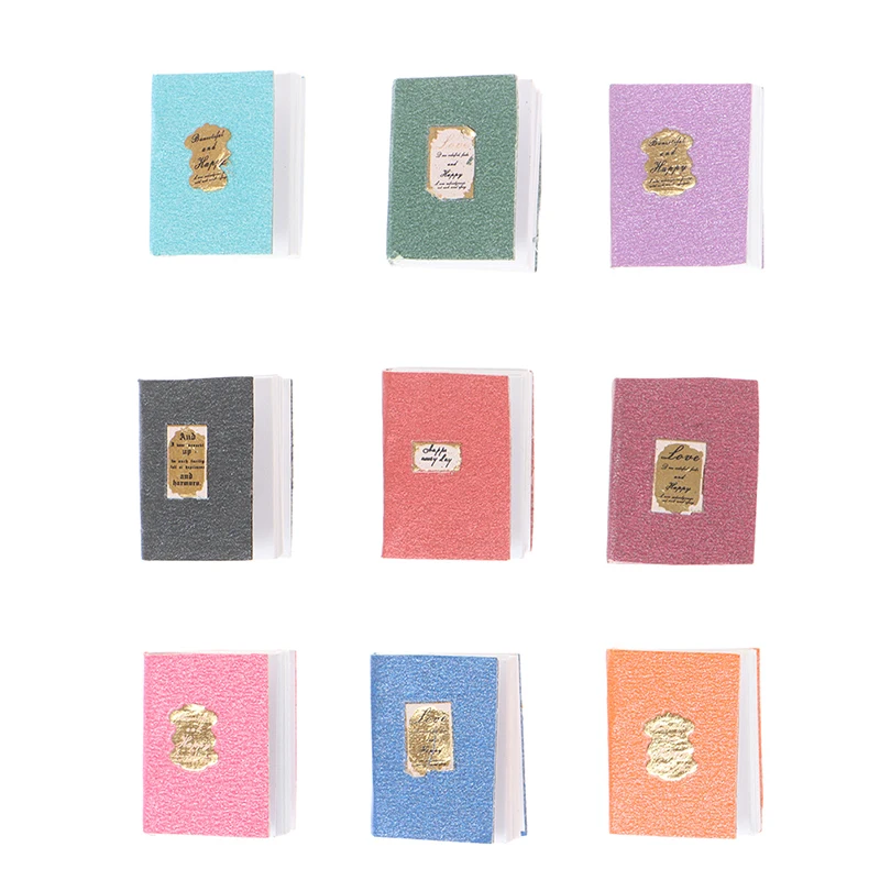 

4Pcs/Set 1/12 Miniature Book for Doll Miniature Scene Model Dollhouse Accessories for Doll Birthday Gifts Accessories