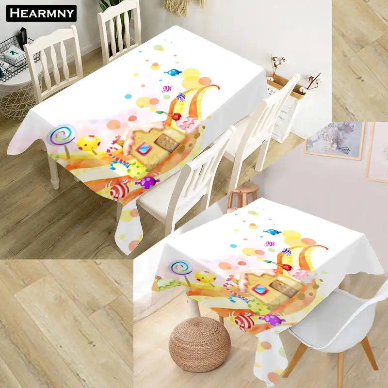 

Новинка, Оригинальный чехол для кофейного столика ярких цветов из водонепроницаемой ткани «Оксфорд», с защитой от ожогов, большего размера