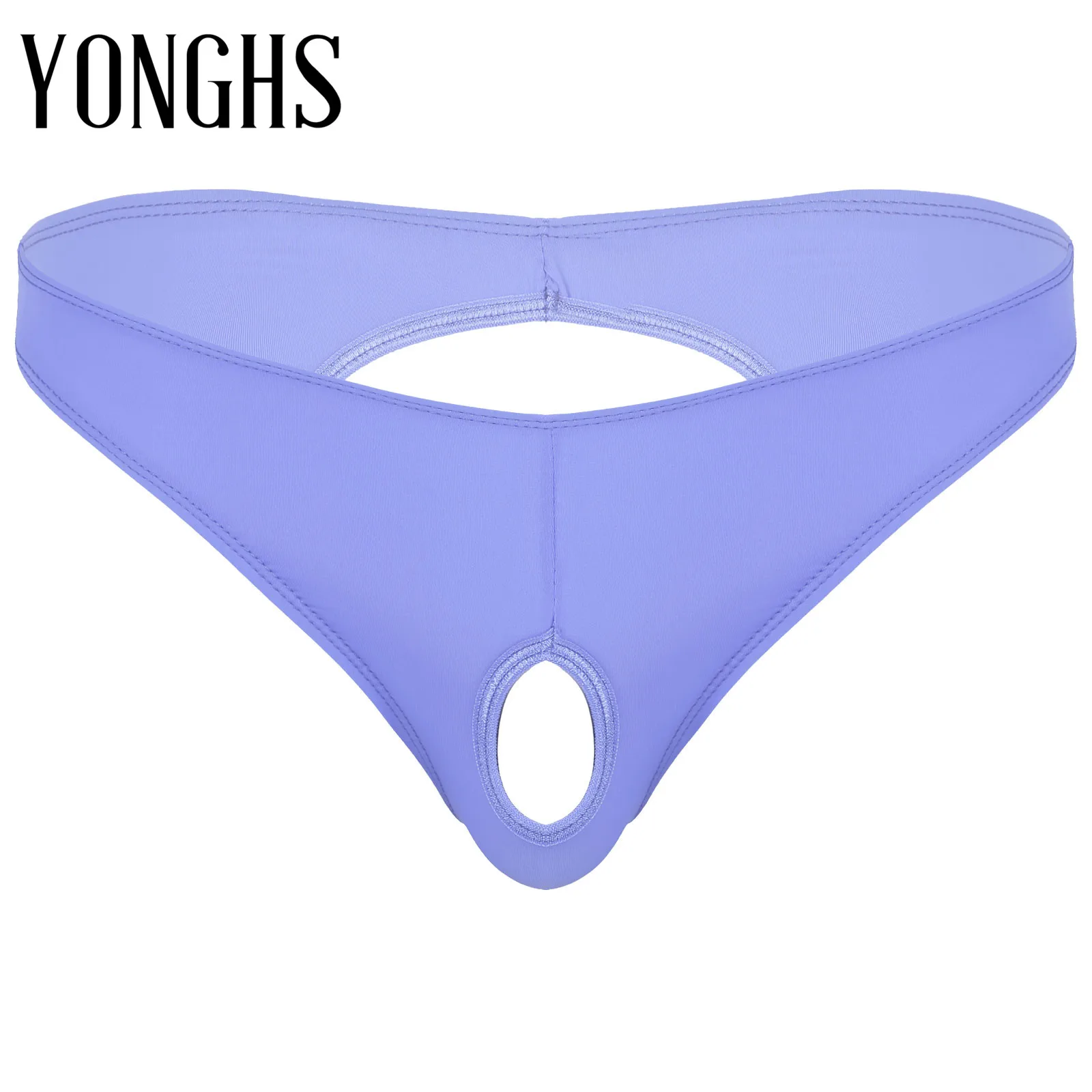 

Gay Mens Lingerie Open Butt Underwear Hollow Out Erotic Hot Sexy Briefs Panties Low Waist Elastic Waistband Underpants