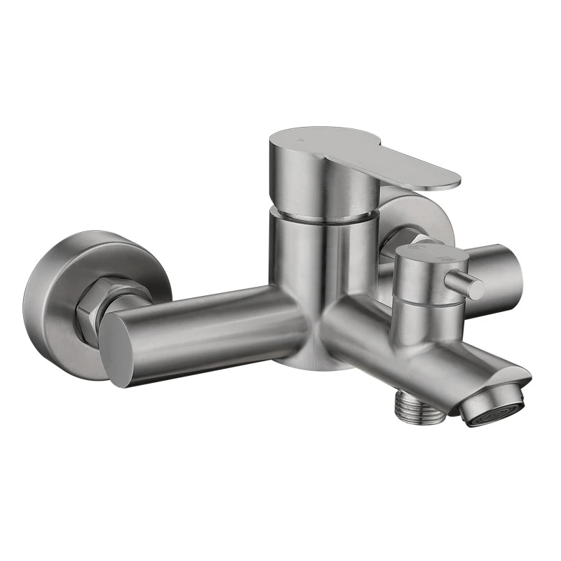 

Смеситель для ванны из нержавеющей стали 304, смесители для душа, смесители, кран для горячей и холодной воды, настенный аксессуар для ванной ...