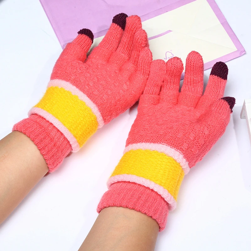 

2021 модные кашемировые мужские и женские зимние перчатки, утолщенные теплые Съемные перчатки для занятий велоспортом