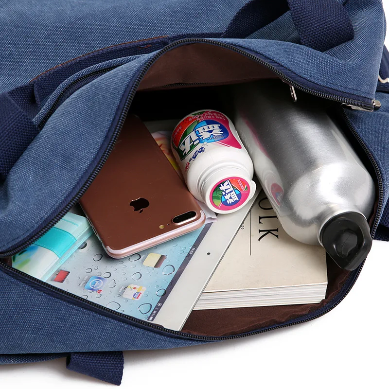 Холщовая дорожная сумка для мужчин и женщин вместительные сумки на плечо