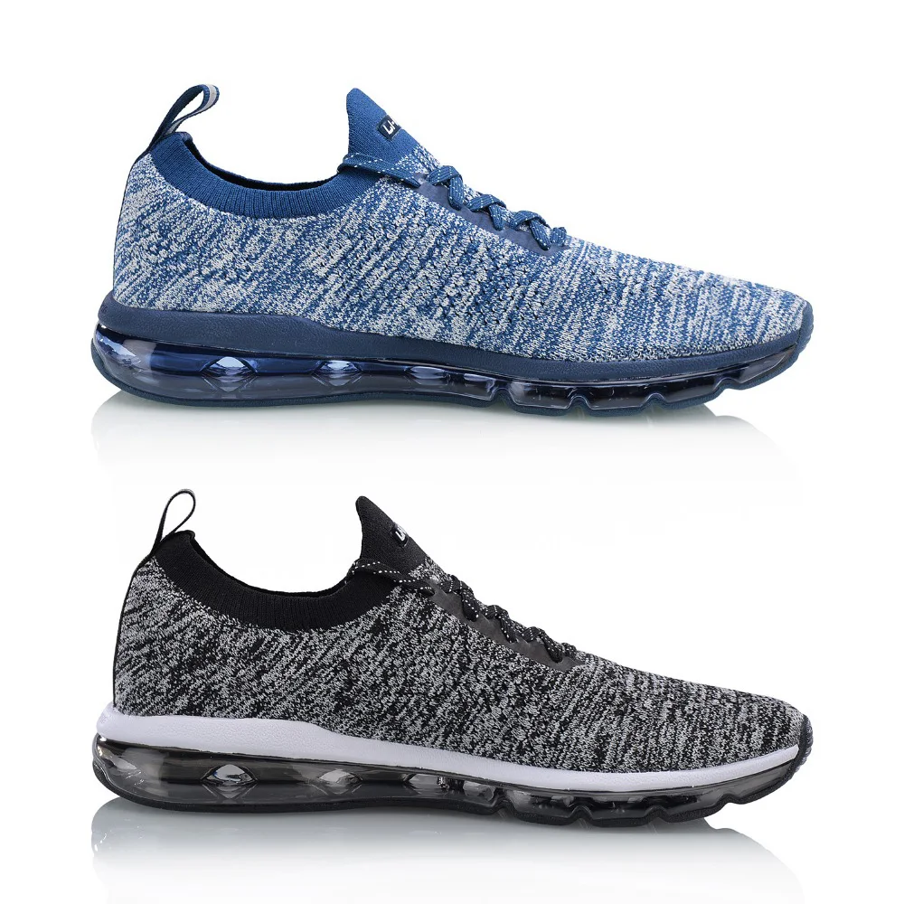 Мужские трикотажные кроссовки BUBBLE MAX Li-Ning удобные дышащие спортивные с