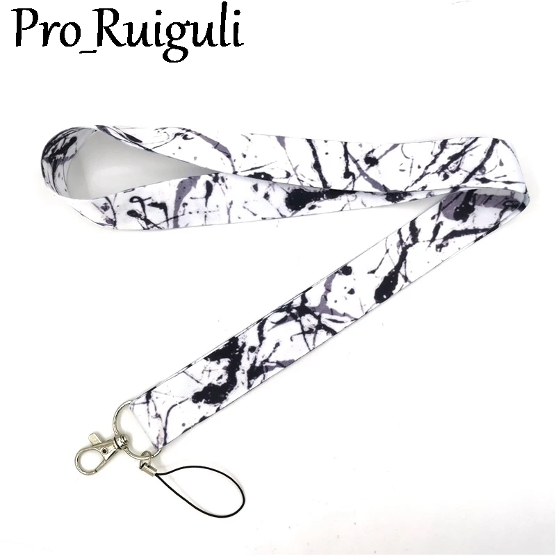 30 шт. шнурок с рисунком чернил для ключей крутой шейный ремешок телефона камеры
