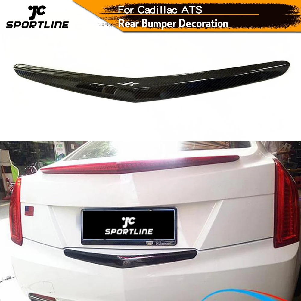 

Автомобильный задний бампер Обрезной спойлер для Cadillac ATS 2014 - 2018 задний бампер Обрезной декоративный спойлер из углеродного волокна