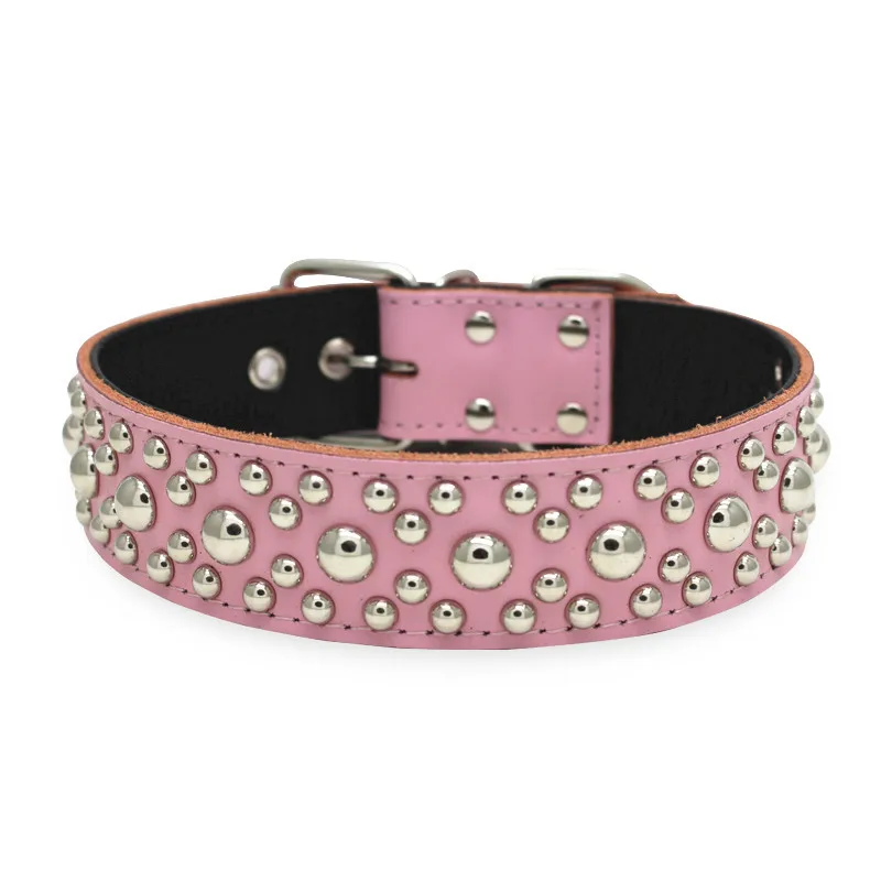 Ошейники для больших собак из натуральной кожи аксессуары животных ожерелье