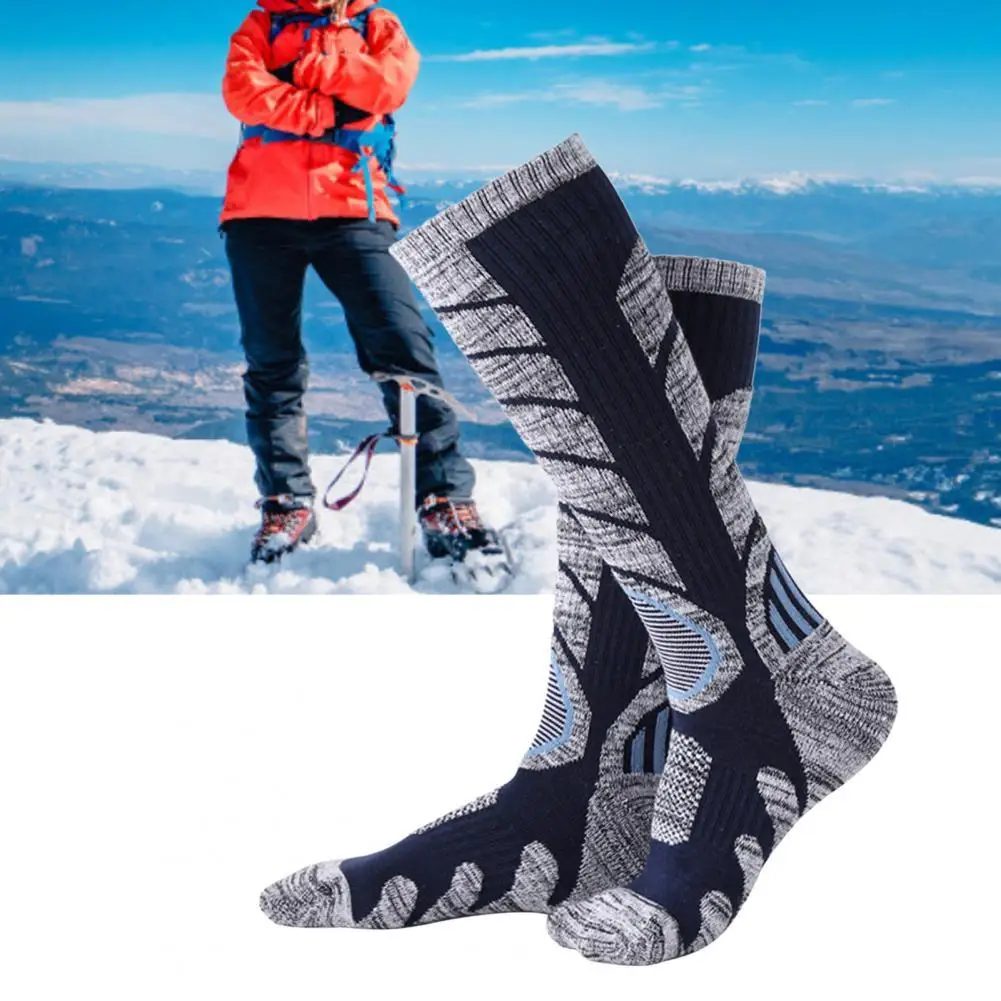 

1 Pair Soft Ski Socks Breathable Quick Drying Moisture Absorption Snowboard Socks for Sports