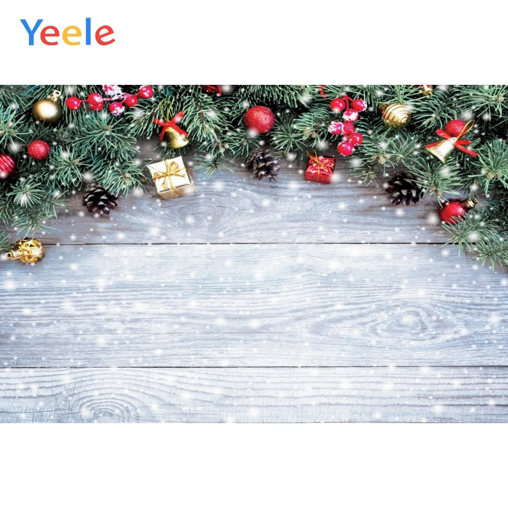 Рождественский подарок ветви белая деревянная доска детский игровой фон для