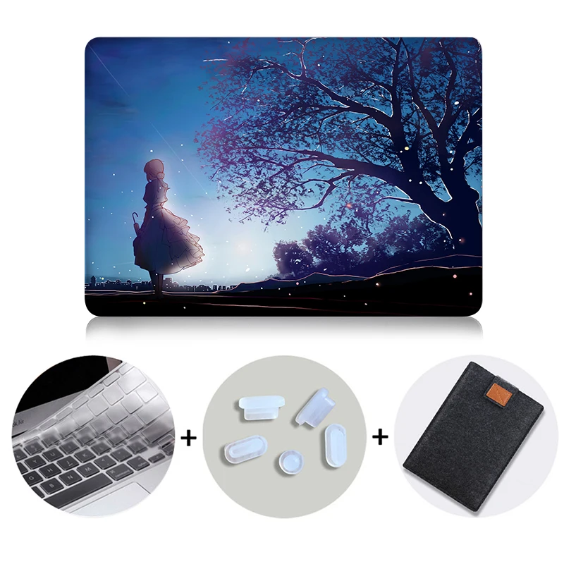 MTT чехол для ноутбука Macbook Air 11 13 дюймов чехол для Apple Mac book Pro retina 12 13,3 15 16 с сенсорной панелью A1706 A1989 A1932 - Цвет: MB04