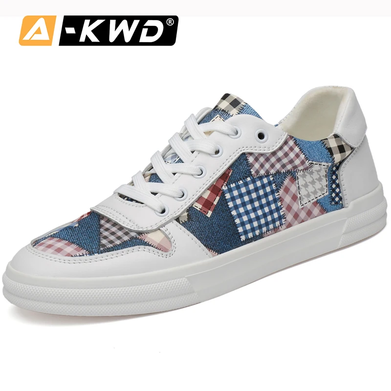 Мужские кроссовки из натуральной кожи темно-серые или синие модная обувь для