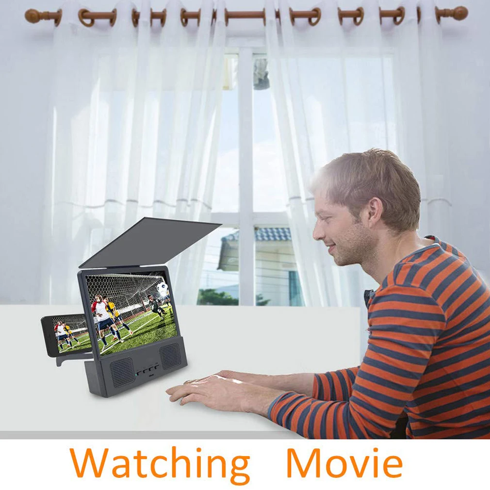 Универсальный 8 12 дюймов мобильный увеличитель для экрана телефона 3D HD видео усилитель смартфон Стенд