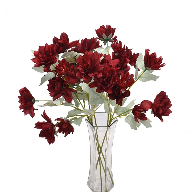 5 цветов/букет искусственные растения пиония лактифлора свадебное украшение