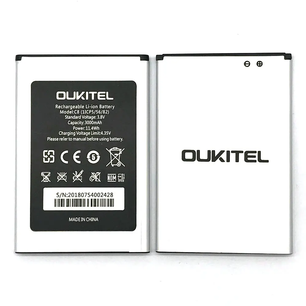 1 шт. новый высококачественный C8 Аккумулятор для Oukitel мобильный телефон + трек